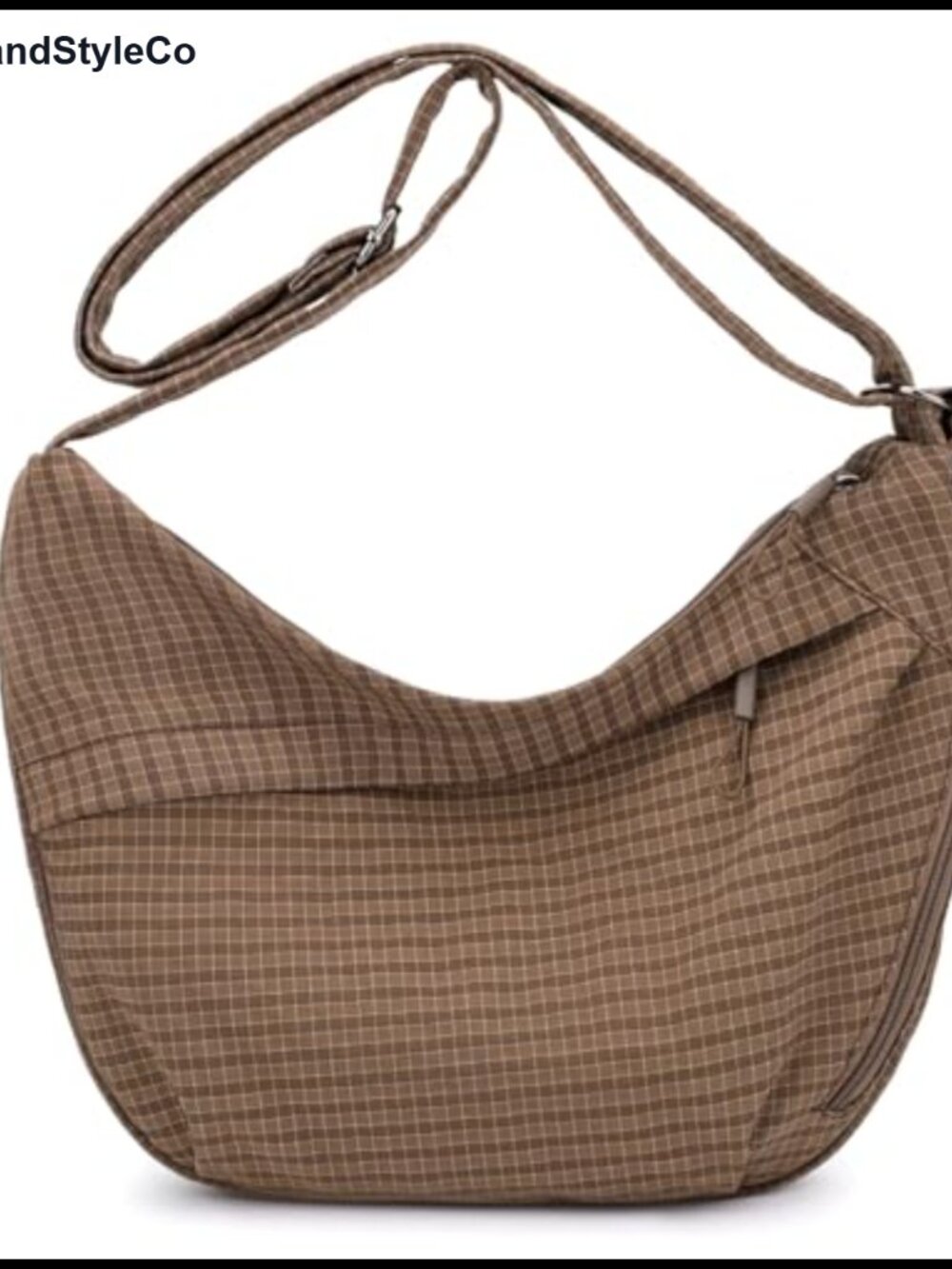 Nylon Crescent Crossbody Bag Hobo Shoulder Purse Slouchy Bag